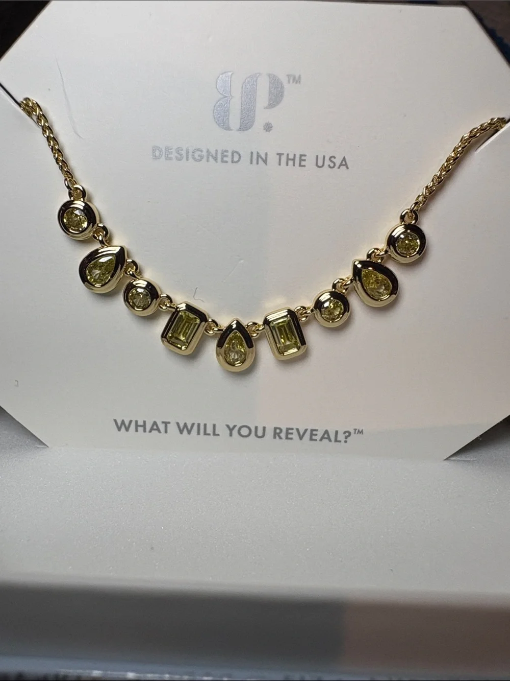 Bomb Party - OG Necklace - All Around Icon - Yellow Topaz CZ - Gold